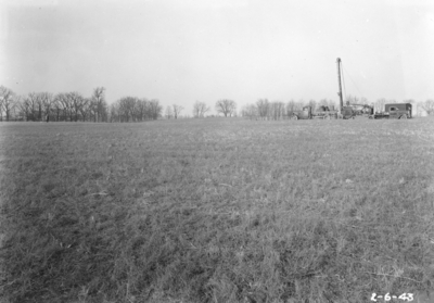 Machinery in field