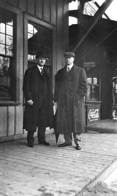 Unidentified men, Chattanooga trip, (C.N.O. & T.P. Supervisor & foreman, at Robbins?)