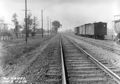 Inspection trip, mile 153 looking south, Alabama Great Southern