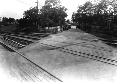 Railroad crossing at Williamstown