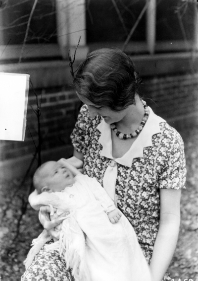 President Frank LeRond McVey's daughter by his deceased spouse, Mabel and grandchild