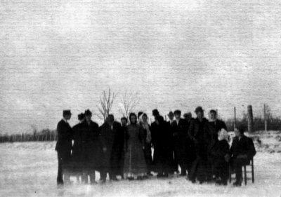 Group photograph, winter scene