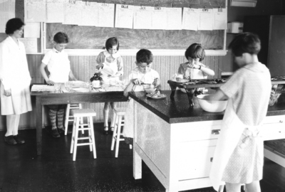 Children preparing a meal