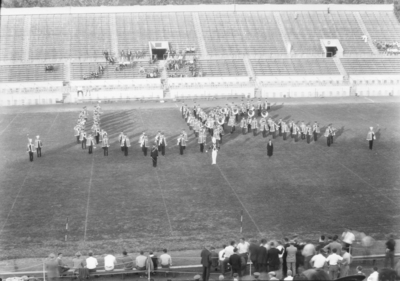 Marching band formation, University of Kentucky