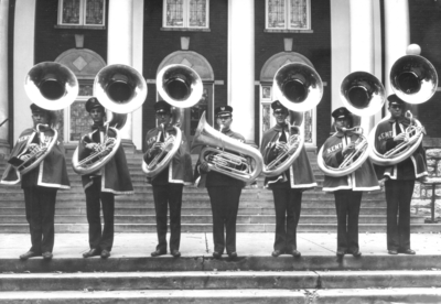 Group picture -- tubas, University of Kentucky Band