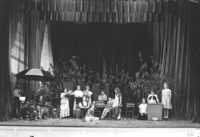 Children putting on a play