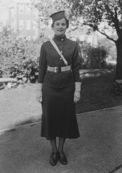 Woman, drum major