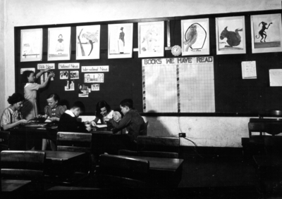 Children in a classroom