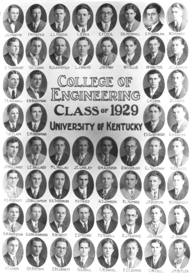 College of Engineering Class of 1929 composite