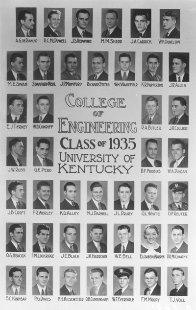 College of Engineering Class of 1935 composite