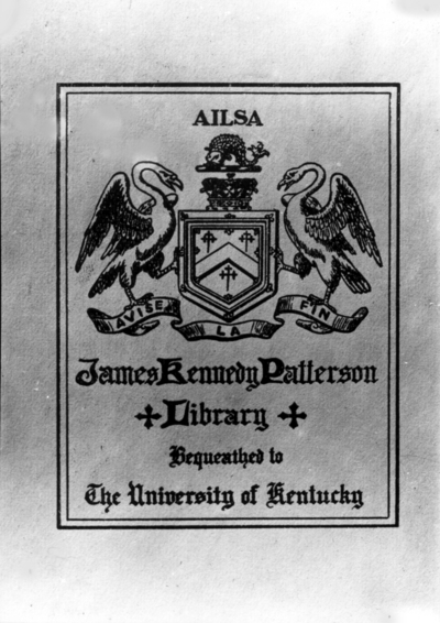 Patterson book plate