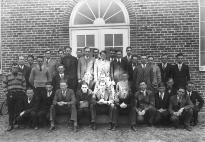 Group photograph, _?_ Christie, standing back of third from right