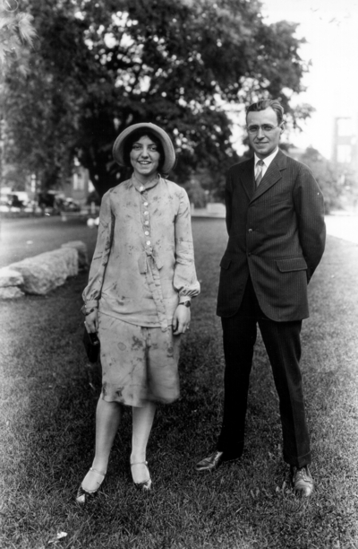 Convention of American Society of Heating and Ventilating Engineers, Lexington Country Club, unidentified woman and man