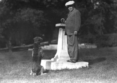Dean F. Paul Anderson, Engineering with his dog 