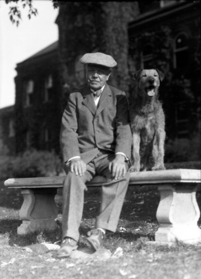 Dean F. Paul Anderson, Engineering, and his dog 