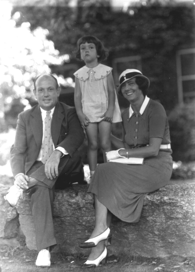 Left to right: F. Paul Anderson Jr., unknown child, unknown woman (possibly F. Paul Anderson's child and spouse)
