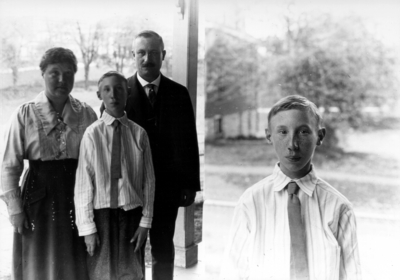 Dicker family, two photographs