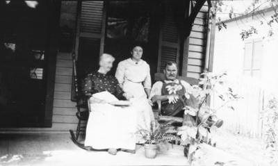 Dicker family on porch