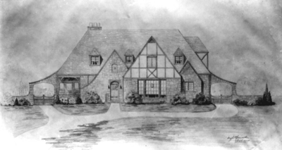 House sketch, Professor Louis E. Nollau, Engineering