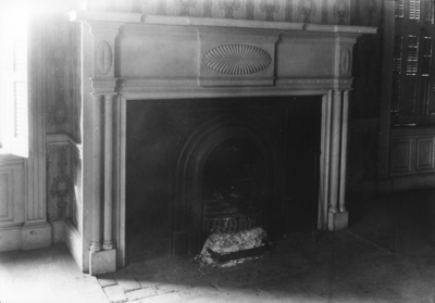 Interior, fireplace of house near Versailles