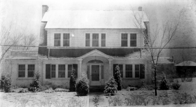 Unidentified house in snow