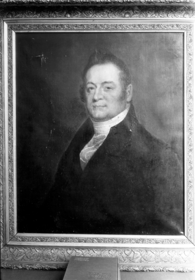 Photograph of a portrait of Dr. Samuel Brown (1769-1830) by William Edward West