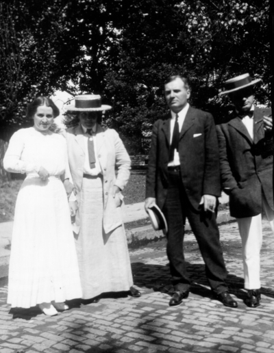 Two unidentified women and two unidentified men