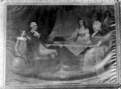 Portrait of George Washington and family