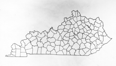 County map of Kentucky