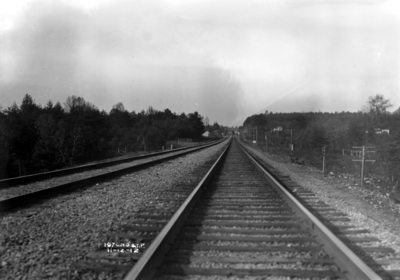 Stretch of track, annual inspection, railroad tracks