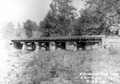 Railroad bridge, number 3 Crooked Fork Spur, H.E.N.E. railroad