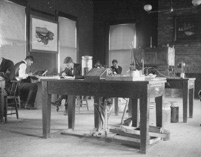 men working in a lab