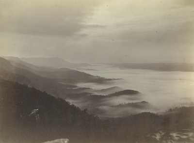 Fog over Powell's Valley in the early morning