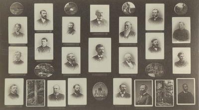 Image of portraits of the members of the Kentucky Geological Survey of 1885