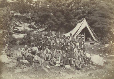 Unidentified group of State Survey men and students