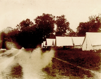 Breckinridge headquarters during encampment, Breckinridge Park