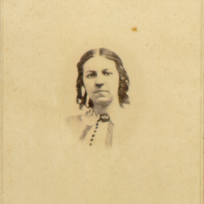 Young woman with curly hair