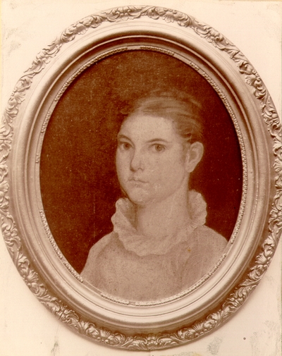 Portrait of young woman with large eyes