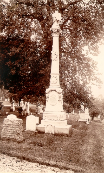 Grave site: monument for Lt. Hugh McKee; United States Navy