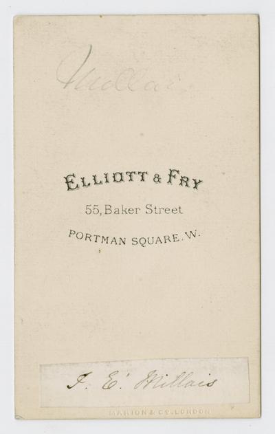 John Everett Millais cabinet card photograph
