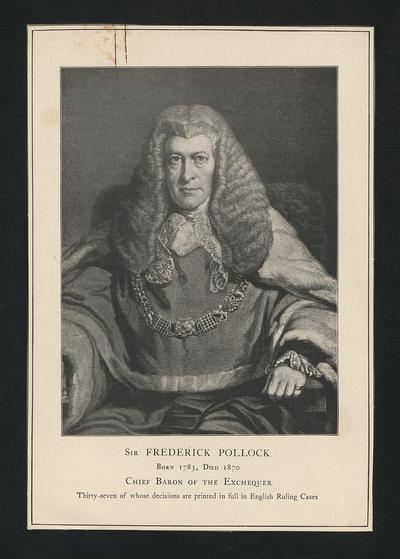 Sir Frederick Pollock, 1st Baronet print