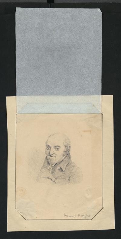 Drawing of an elderly Samuel Rogers