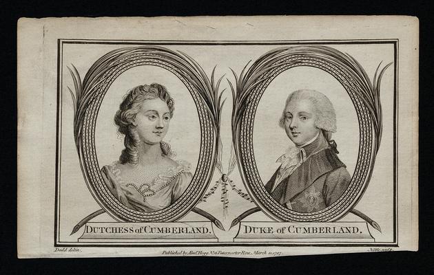 Print of the Duke and Duchess of Cumberland