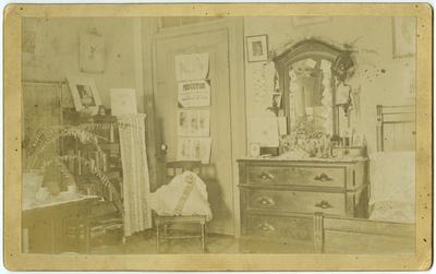Room in dormitory;                              Shelby noted on back photo