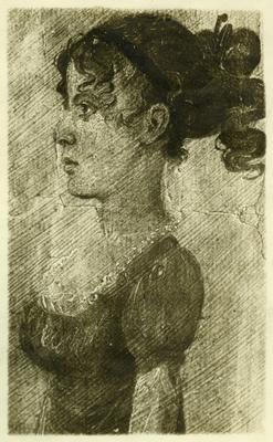 Illustration of girl;                              1st proof noted on back illustration