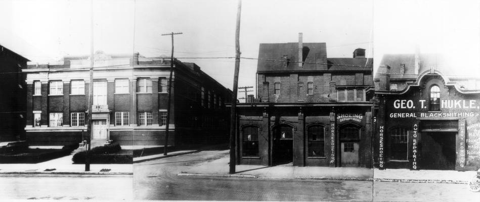 Short Street - Spring to Broadway (North), 425  St. Paul's School, Saunier Alley, 411 Geo. T. Hukle General Blacksmithing