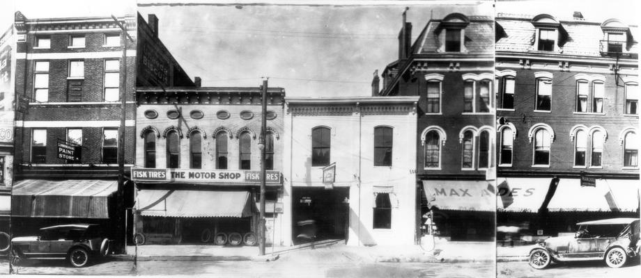 Short Street - N. Broadway to Mill (North), 351  Cunningham's Paint Store, 347  Fisk Tires - The Motor Shop, 343  JP Nevitt (1921 Directory), 339  Kinkead Wilson Motor Co., 333  Max Ades, W.A. McChord
