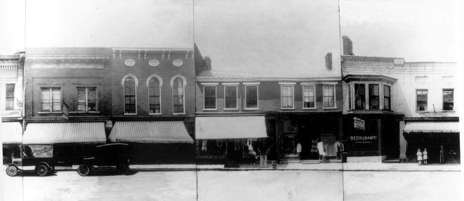 Short Street - N. Broadway to Mill (South), 322  Harris Friedman, 328   J. Jacobs and Sons, 332  John Faig, 338  J. Pearlman Shoes, 340  Restaurant, W.F. Rogers, 344  Morris Goldben