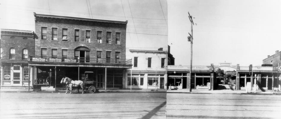 E. Main - Eastern to Rose, 348  California Laundry, 346  D.B. Neal, Nick Kistos, Mrs. E.M. Evan, Mary Haney, Mrs. A. Morton, 344  Southern Dye Works, 342  Lexington Tire Co., 340  Cranfill Plumbing,  A. Traliot, 338  Cassel  &  Cassel,  Superior Tires, 334  C.G. Arnold