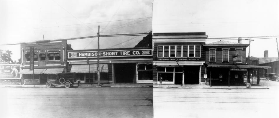 E. Main - Eastern to Grant (North), 369  Applegate - Graves Co., 371  Harbison - Short Tire Co., 379  Willis T. Stewart  Packards Sales  &  Service, 383  Glass Cash Store